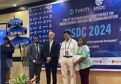Dr Bhavna Wal attending a conference on digital media in Bali, Indonesia, in October 2024.