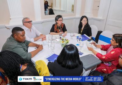 Dr Bhavna Wal taking part in round table discussion in a media conference in Colombo, Sri Lanka, in May 2024.